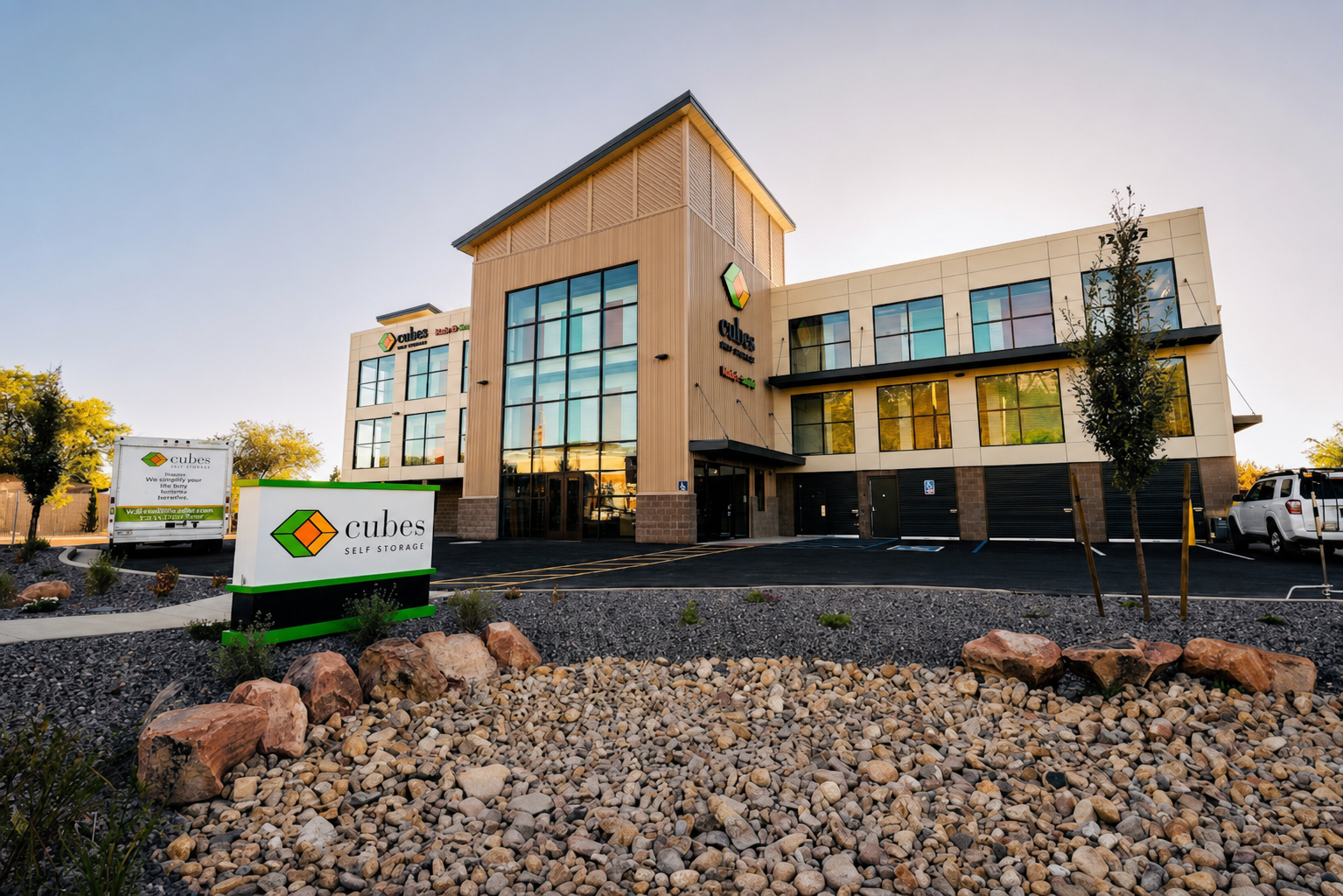 Multi-story self-storage construction by Johnson Construction
