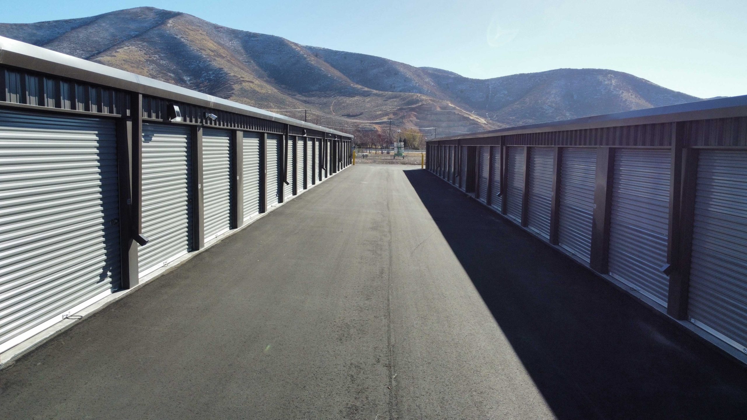 Drive aisle between storage buildings at My Storage Charleston