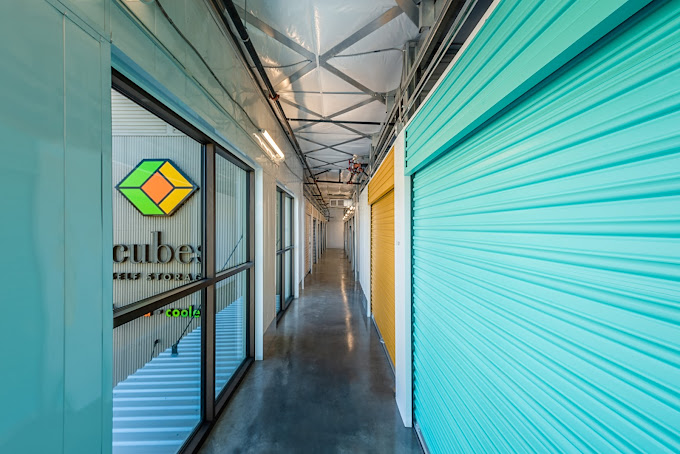 Climate-controlled corridor at Cubes Self Storage