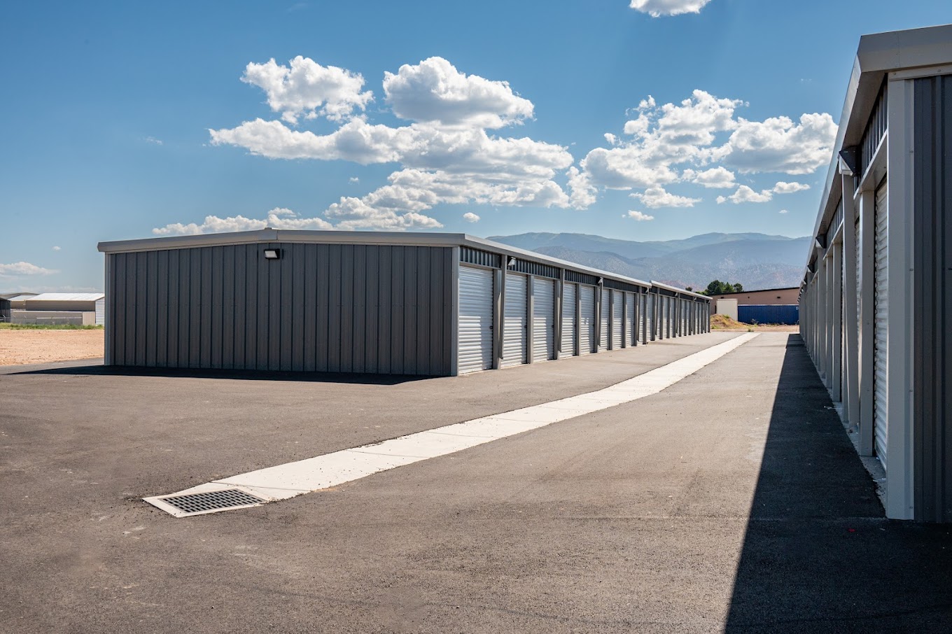 Metal storage buildings at EZ Storage in Cedar City