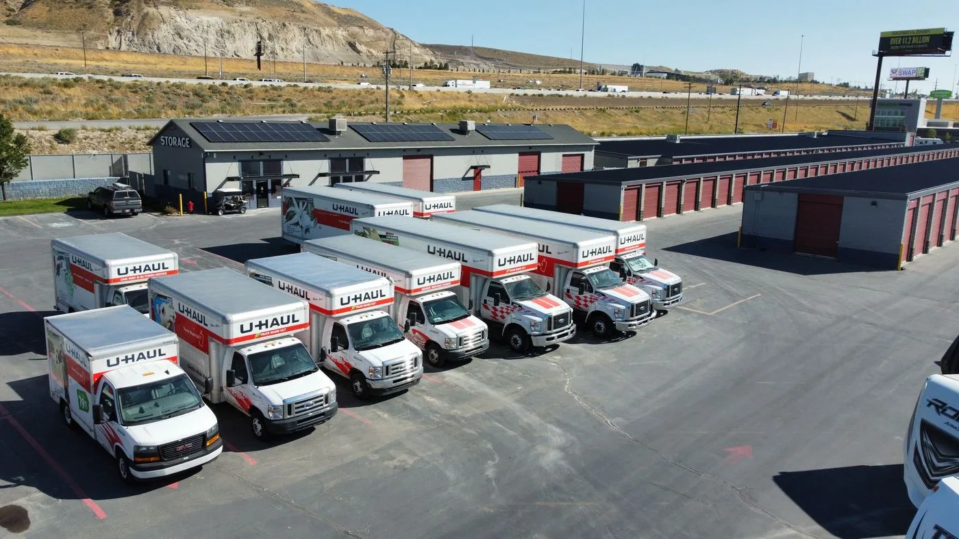 Storage buildings and truck rentals at Point of the Mountain