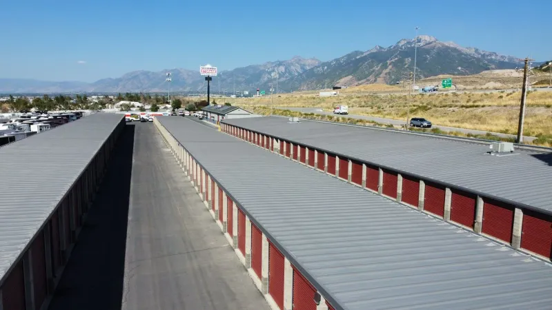 Drive aisle at Point of the Mountain Storage
