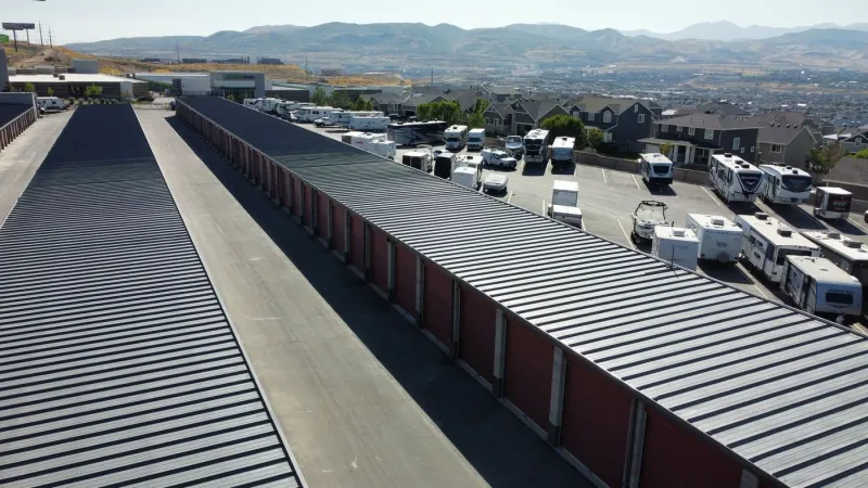 Covered RV storage at Point of the Mountain