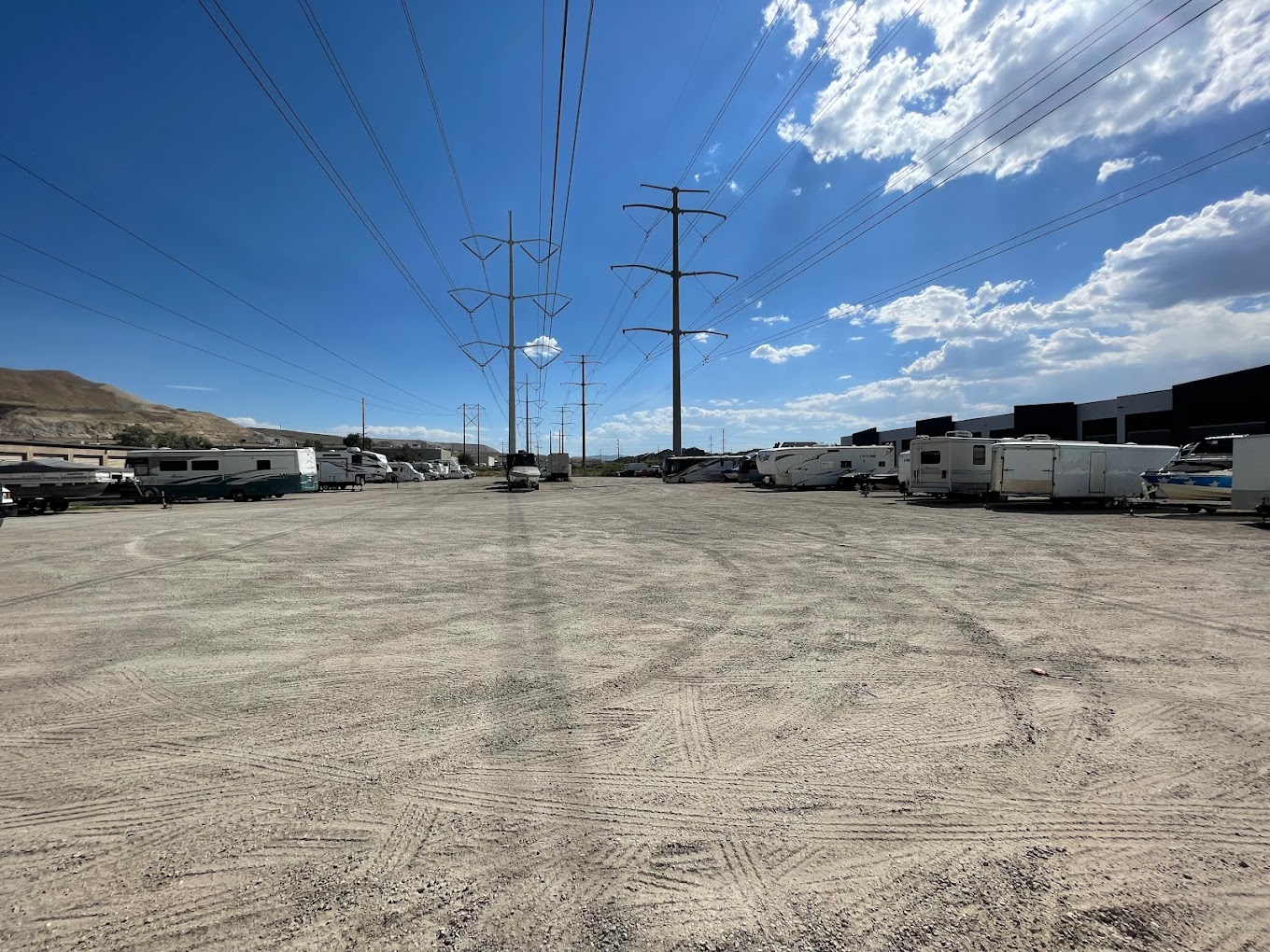 Drive-up storage units at Red E Storage Bluffdale