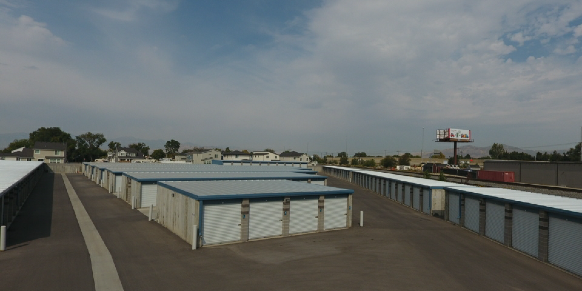 Drive-up storage rows at Storage AF American Fork