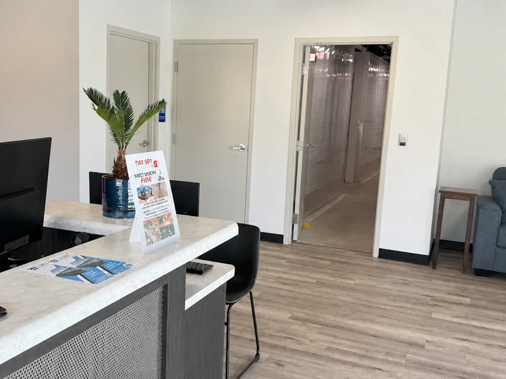Leasing office and interior corridor at Timp Highway Self Storage