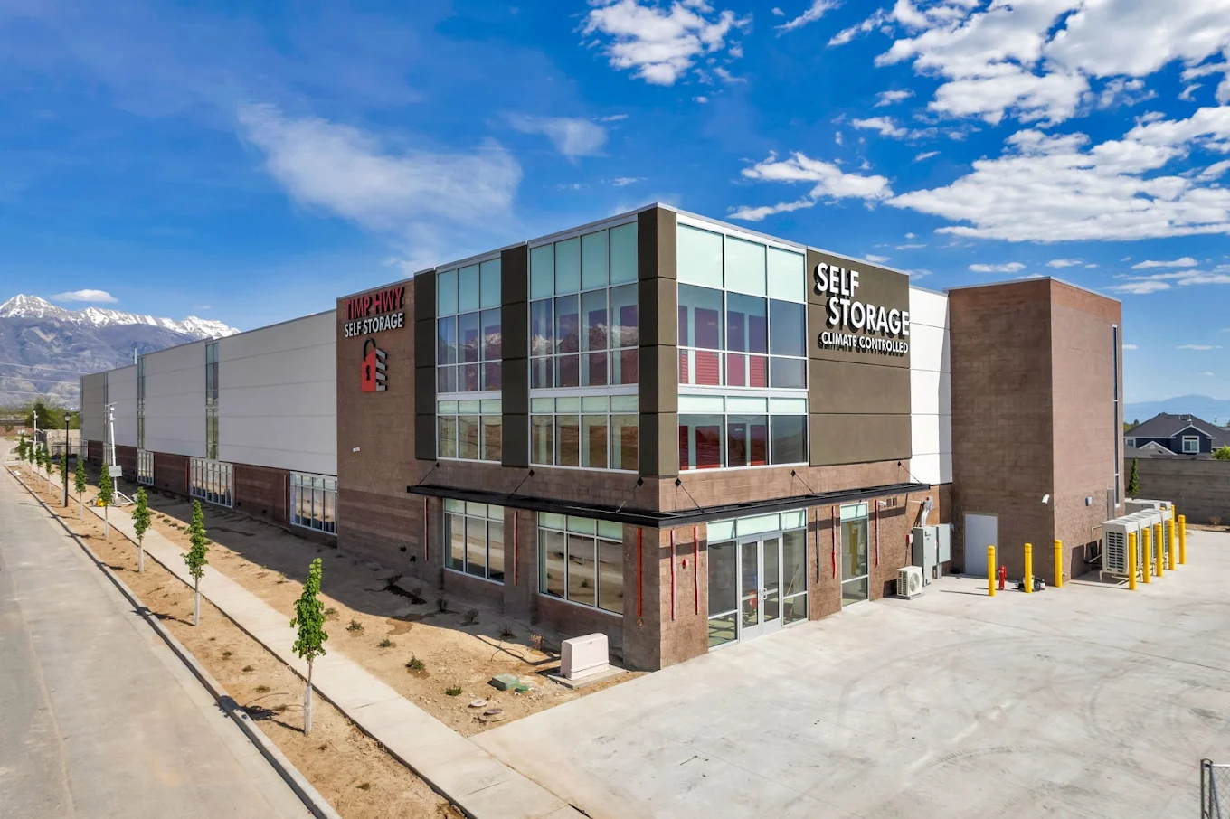 Completed Timp Highway Self Storage facility in Lehi
