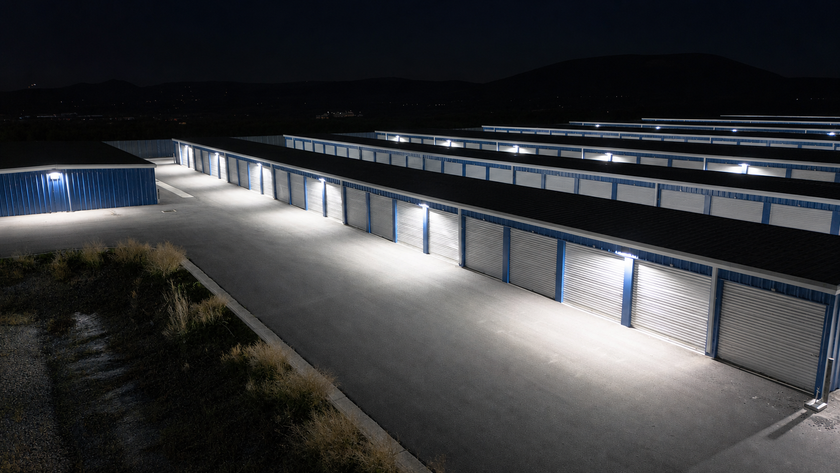 Single-story self-storage construction by Johnson Construction
