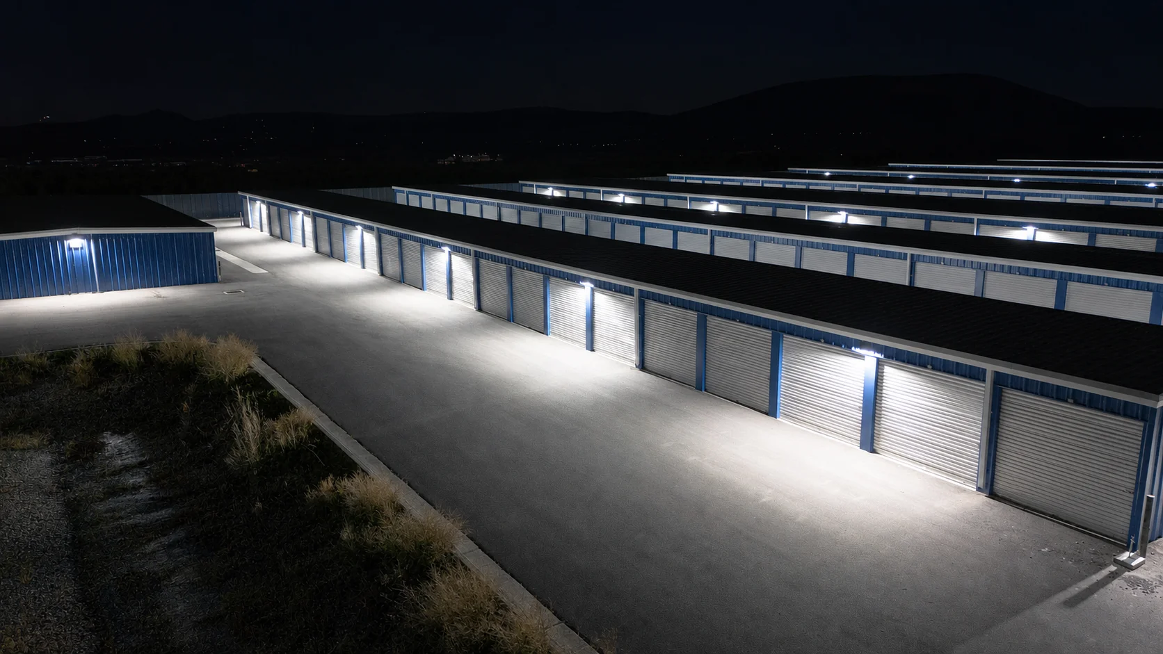 Single-story self-storage construction by Johnson Construction